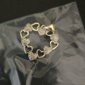 Gold Heart Pendant Necklace